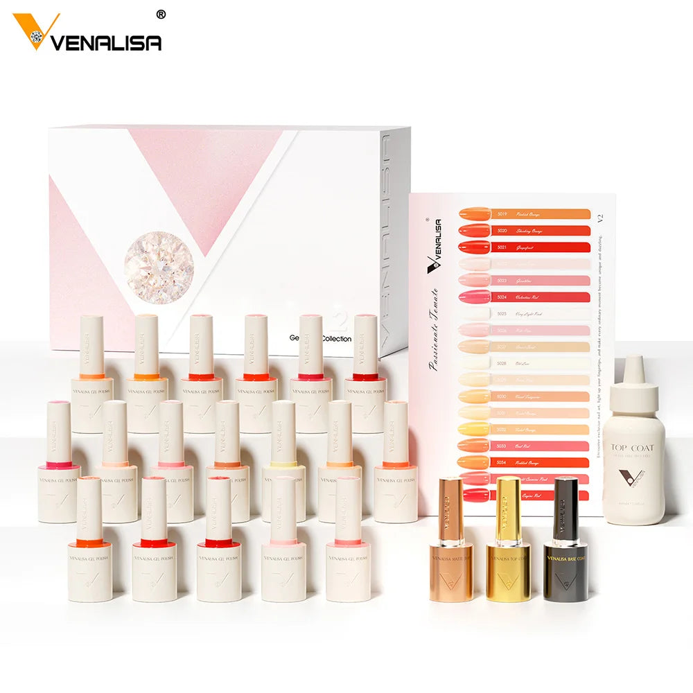 VENALISA 10ml Gel Polish Set | HEMA-Free | 90 Colors