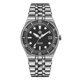 San Martin 40mm Enamel Spiral Dial Integrated Bracelet Men Diver Watch Miyota 9015 Automatic Mechanical Waterproof 200m SN0148