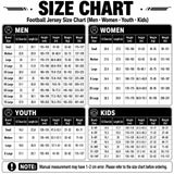 Custom American Football Jersey, Personalized Red Jersey Shirt with Printed Team Name Number, Football Top for Men Women Youth