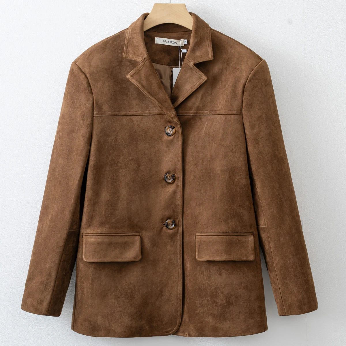 2025 Fall / Autumn Winter New Women Fashion Suede Basic Jacket Basic Blazer