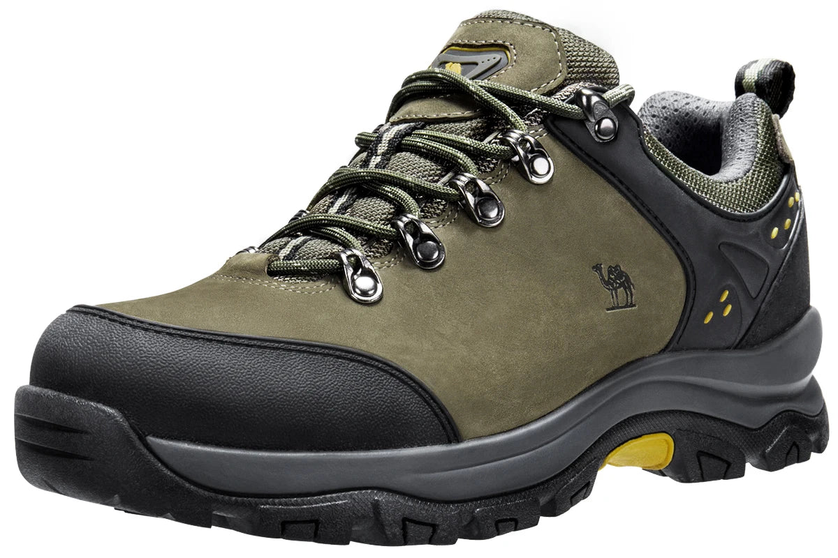 GOLDEN CAMEL Waterproof Hiking Shoes Outdoor Low-top Leather Trekking Shoes for Men Walking Male Sneakers 2023 Spring New
