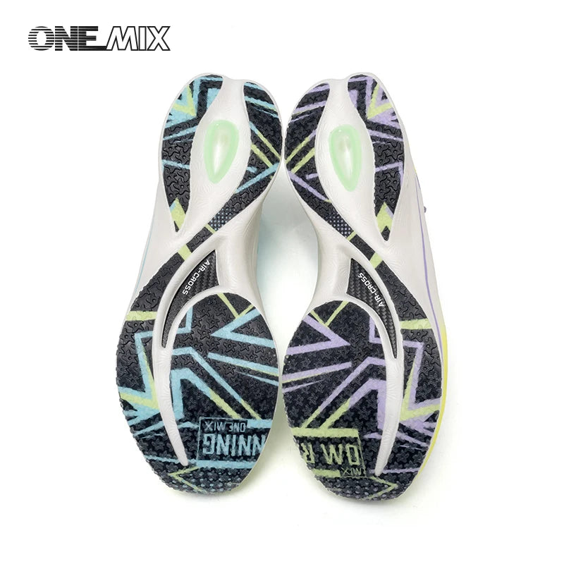 ONEMIX 2026 Summer Mesh Carbon Plate Running Shoes Men Women Light Rebound Cushion Non Slip Marathon Racing Sneakers