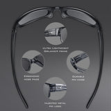 KastKing Skidaway Polarized Sport Sunglasses – UV Protection