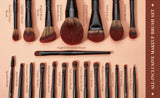 Jessup Makeup Brushes Set 3-21pcs Premium Synthetic Big Powder Foundation Concealer Eyeshadow Eyeliner Spoolie Wooden T271