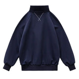 Women’s Vintage Half-Zip Cotton-Blend Sweatshirt