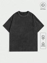 Astronaut Graphic Cotton Acid-Wash T-Shirt