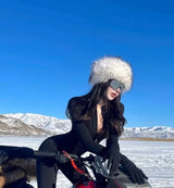 Soft Faux Fur Bucket Hat Warm Thickened Russian cap warm hat for women Personality mongolian hat Fishermen Hat шапка женс