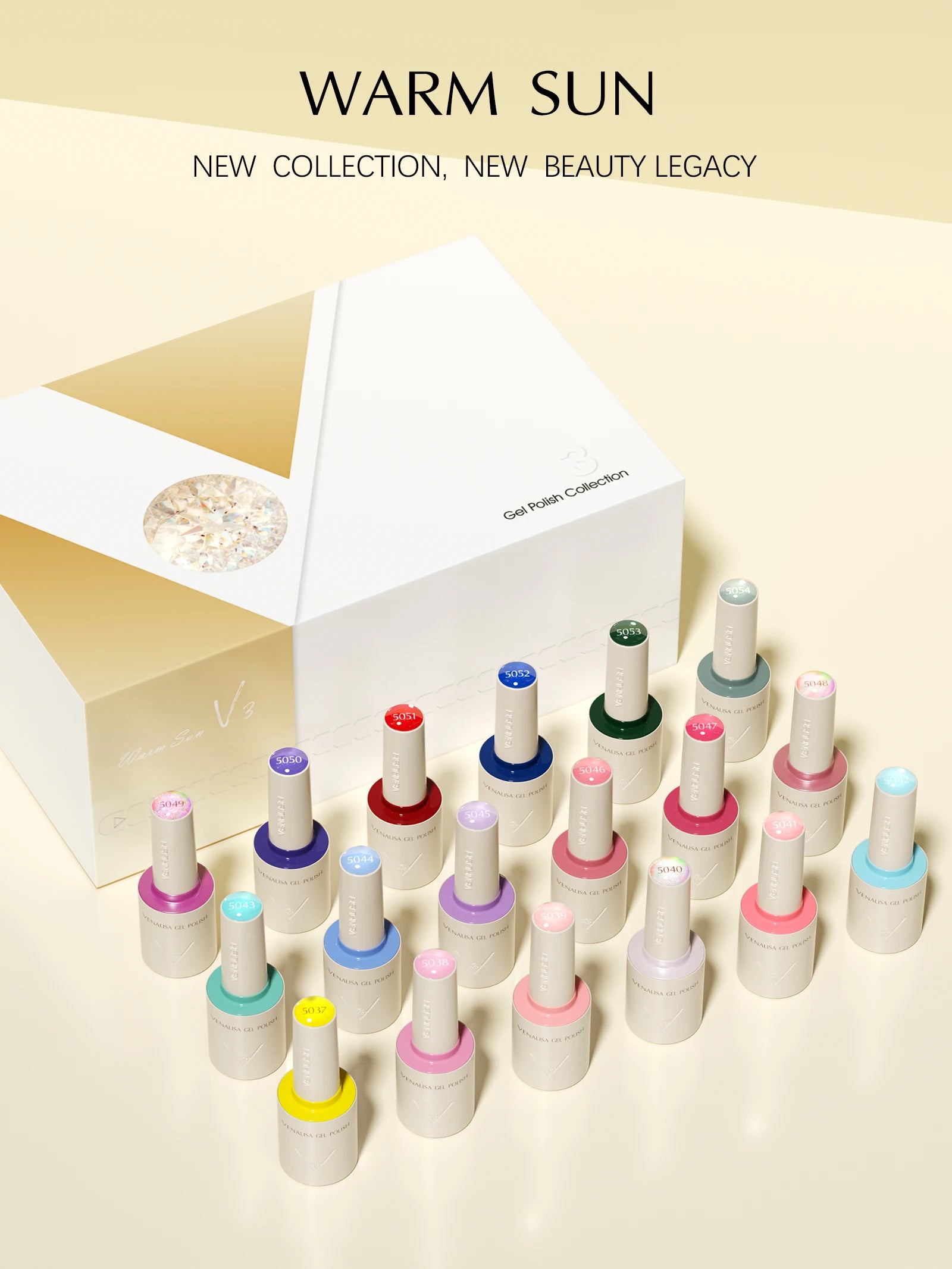 VENALISA 10ml Gel Polish Set | HEMA-Free | 90 Colors