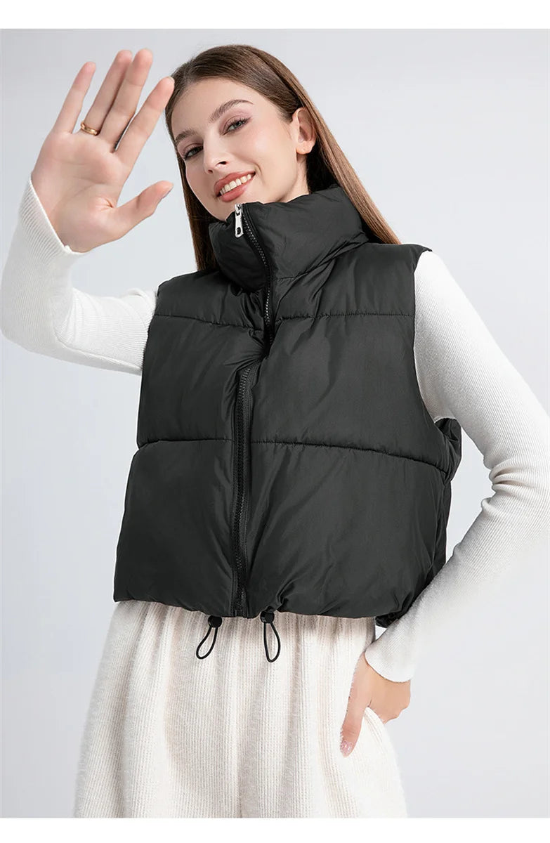 Women’s Stand-Collar Padded Vest