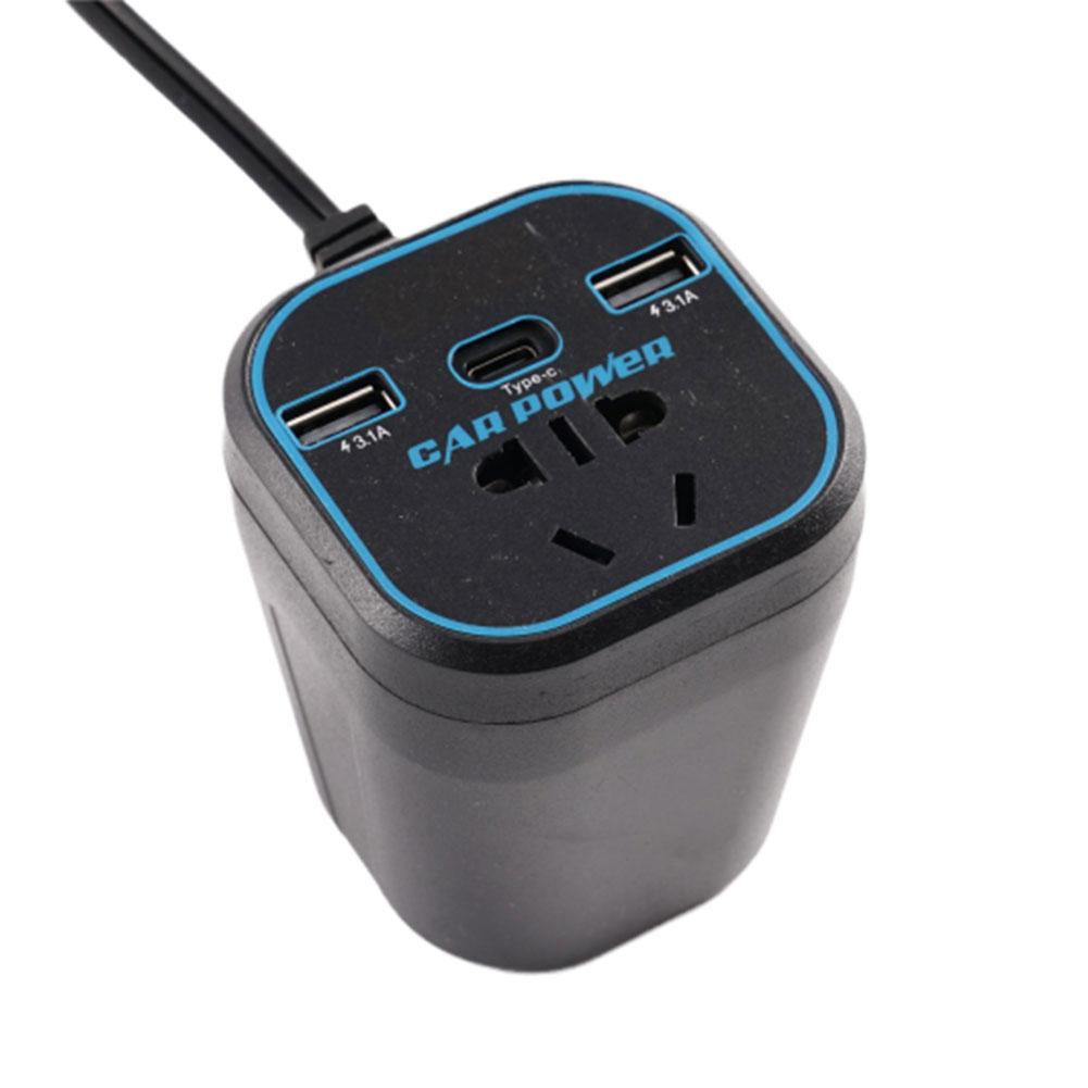 200W Car Power Inverter with USB-C Fast Charging