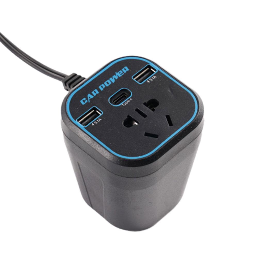 200W Car Power Inverter with USB-C Fast Charging