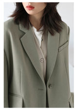 Women's Relaxed V-Neck Cotton-Blend Cardigan