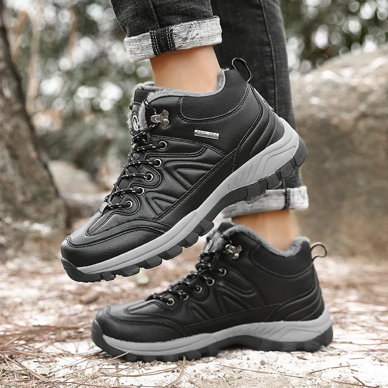 All-Terrain Waterproof Leather Winter Boots