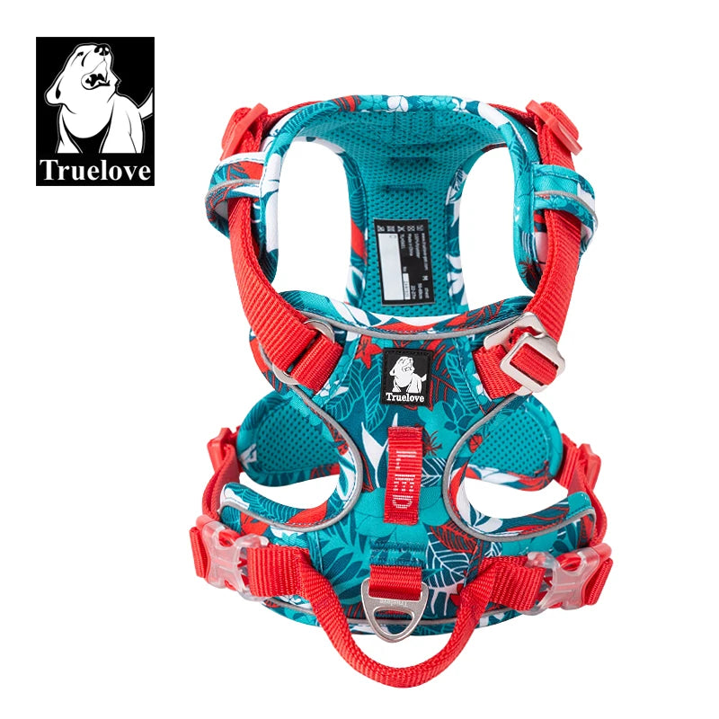 Truelove Dog Harness – Camo Reflective Nylon, All Breeds