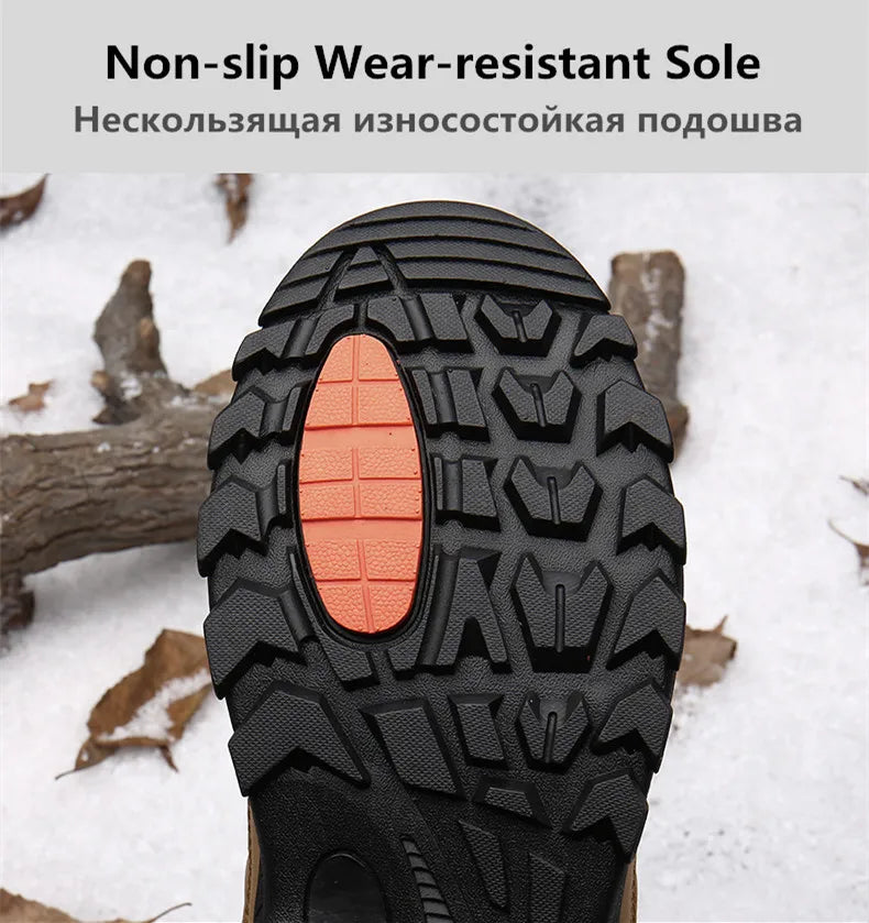 All-Terrain Waterproof Leather Winter Boots