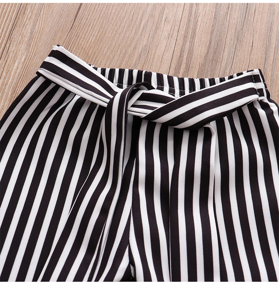 Baby Girl 3-Piece Outfit with Pants & Headband