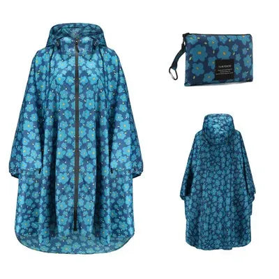 Women's Oversized Waterproof Rain Poncho – Windproof