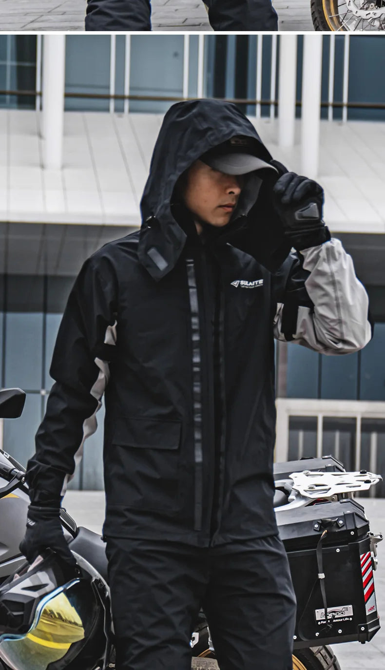 SULAITE Men's All-Weather Riding Rain Suit – Jacket & Pants Set