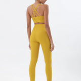 Women's Yoga Set with Sports Bra & High-Waist Leggings