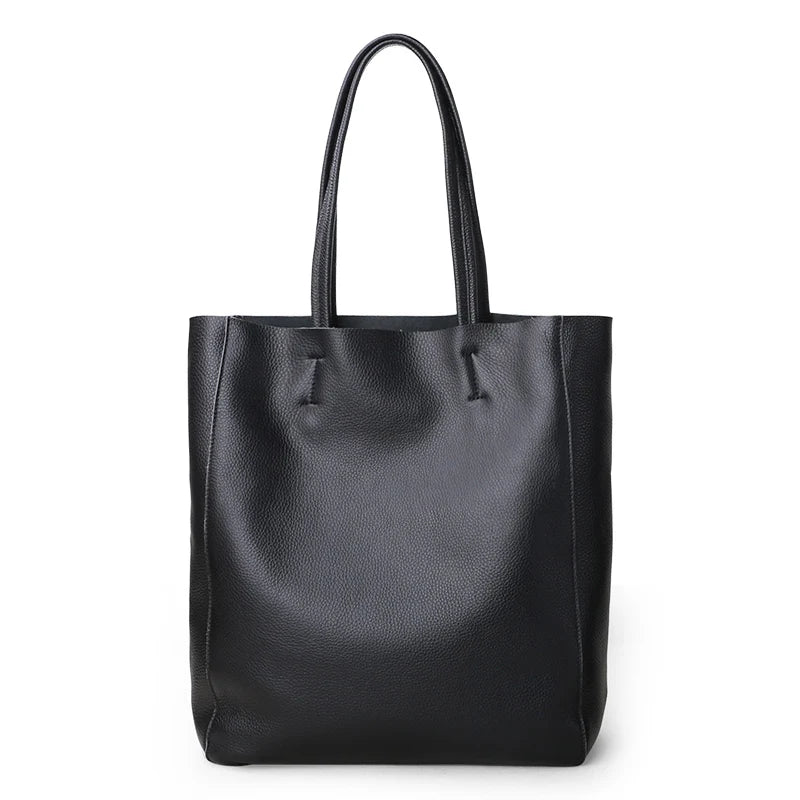 Bag Women 2022 New Summer Genuine Leather Tote Female Casual Fashion Simple Underarm Shoulder Bag Large Capacity Shopper Handbag