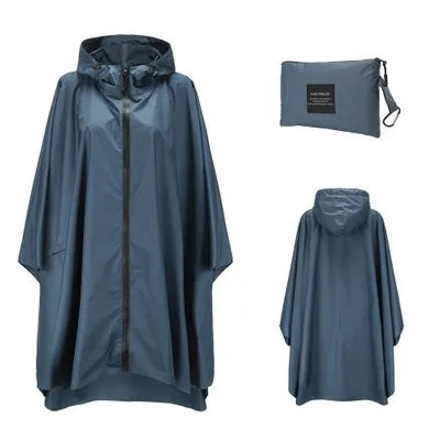 Women's Oversized Waterproof Rain Poncho – Windproof