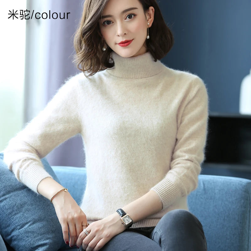 Women's Collared Knit Pullover Sweater