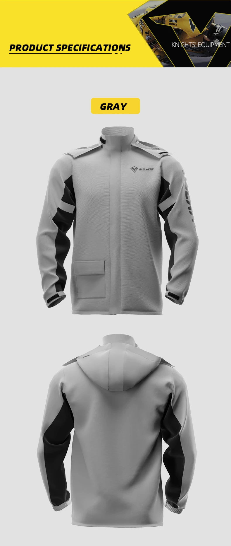 SULAITE Men's All-Weather Riding Rain Suit – Jacket & Pants Set