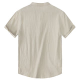Men's Cotton Linen Short Sleeve T-Shirt