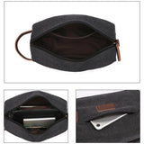 Men's Canvas Travel Wash Toiletry Bag Women Cosmetic Makeup Beauty Necessaries Bag Waterproof Dopp Kit Shaving Organizer Handbag