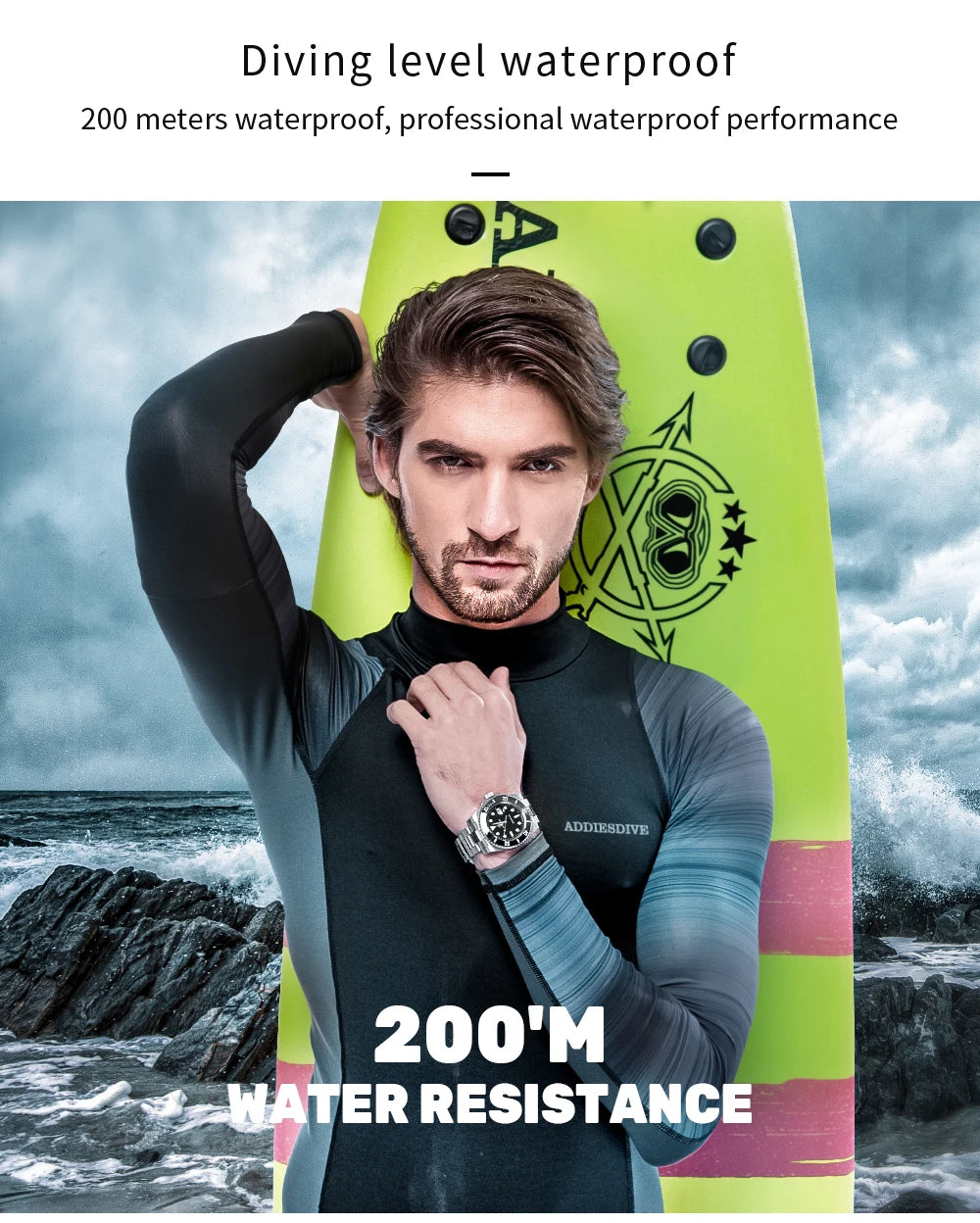 ADDIESDIVE H3 Ceramic Bezel Diver Watch | 200M | BGW9 Luminous