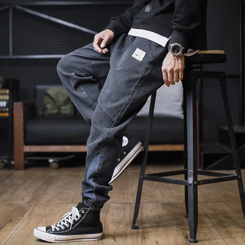 Men’s Relaxed Fit Cargo Harem Jeans