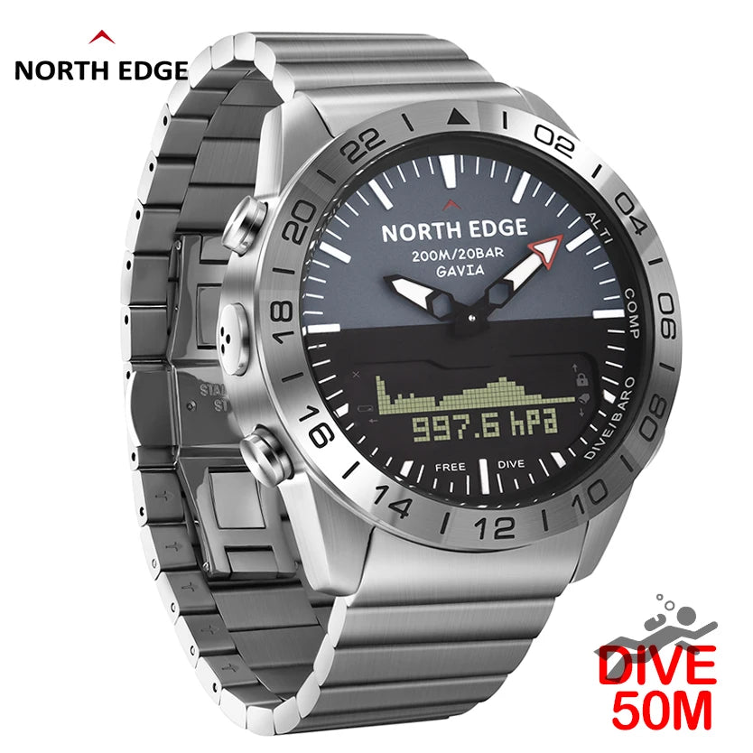NORTH EDGE Gavia 2 Men's Dive & Adventure Watch