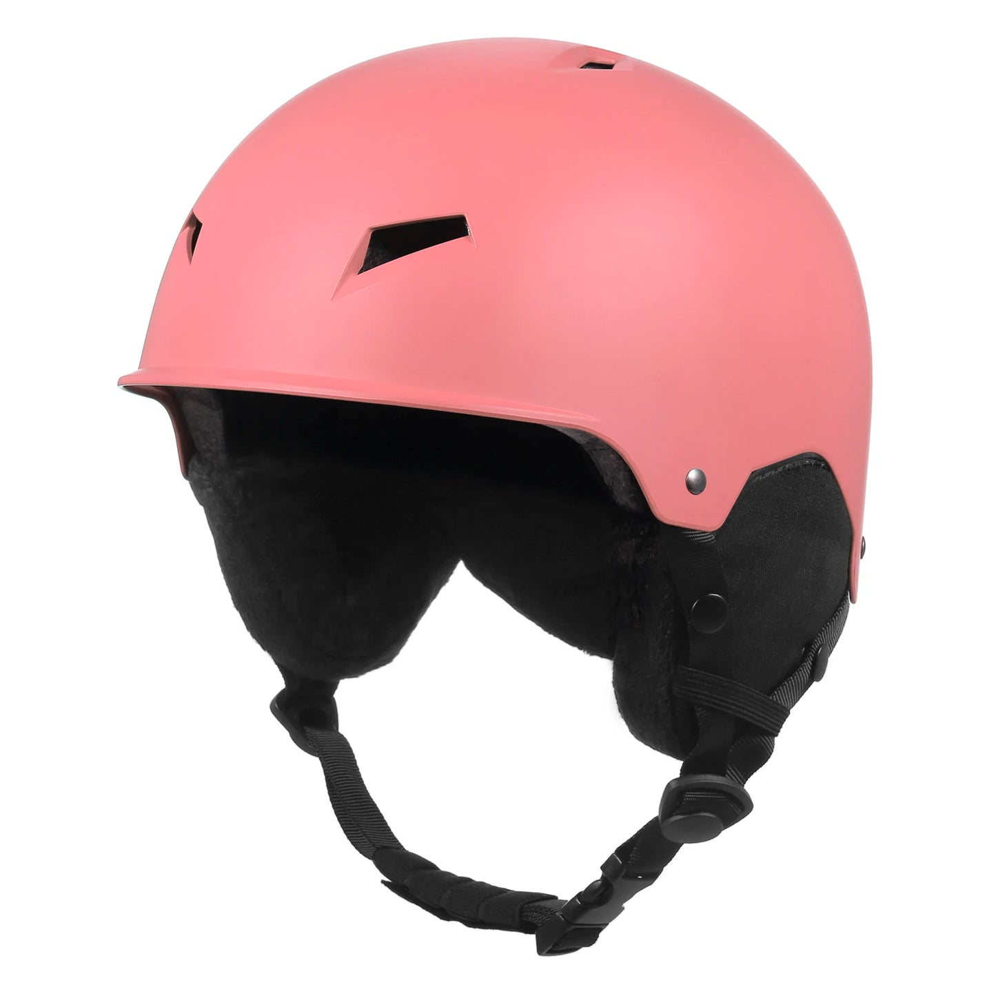 Winter Snow Helmet with Detachable Earmuffs