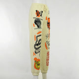 Women's Hippie Cartoon Print Joggers