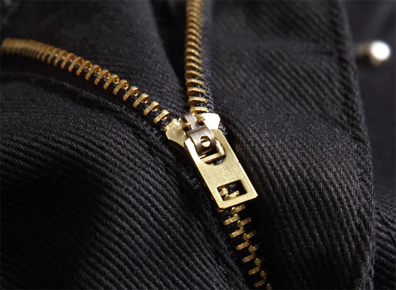 2026 Korean Fashion Red Plaid Patchwork Punk Rivet Men Slim Jeans Trousers Skull Letters Print Hip Hop Chain Denim Pants Spodnie