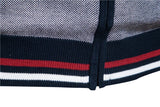 Spliced Streetwear Cardigan – High-Quality USA-Made Cotton Zip Sweater