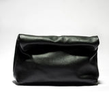 100% Genuine Leather Cowhide Handbag High Quality Leather Women's Foldable Designer Handbag Simple Magnet Handle Bags