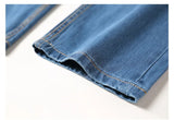 42 44 46 48 large size men's loose denim jeans autumn and winter brand clothing high quality anti-theft zipper pocket jeans