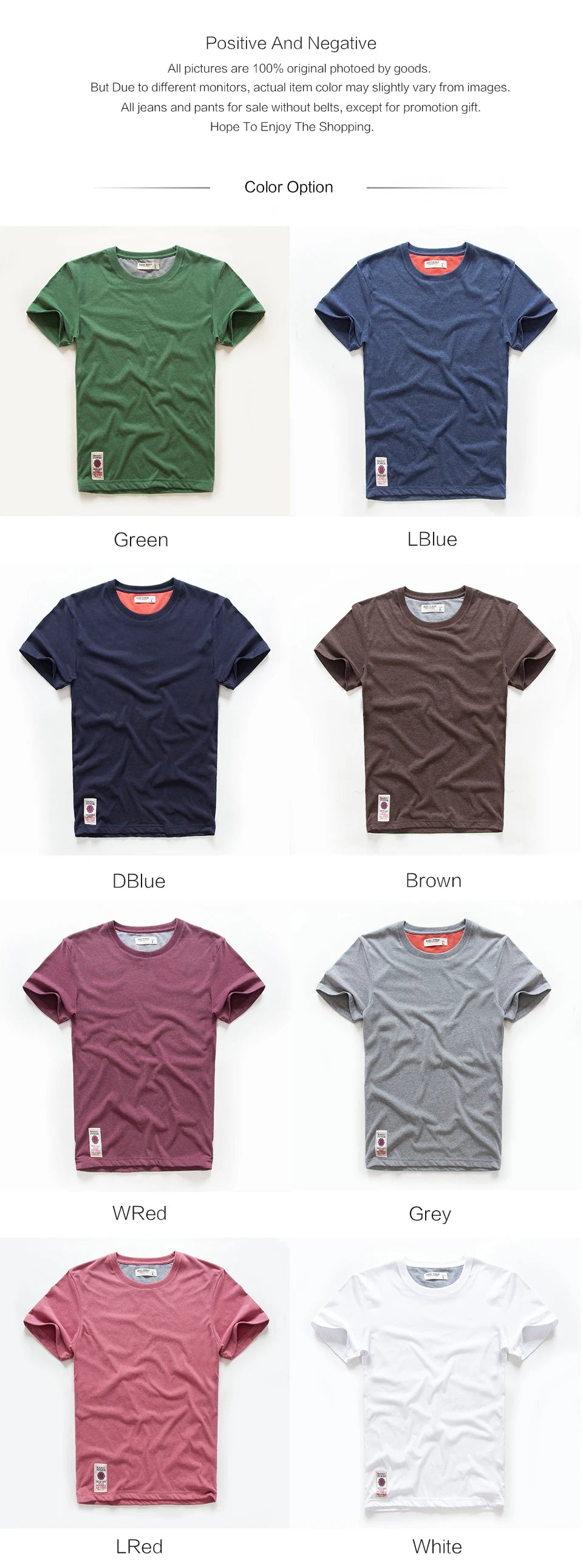 Men's T-Shirt Cotton Solid Color T Shirt Men Casual O-Neck Basic T-Shirt Male High Quality Classical Tops