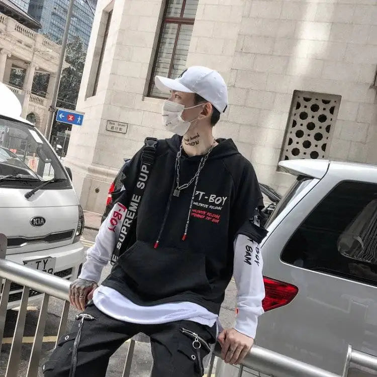 Men’s Y2K Hip Hop Anime Hoodie