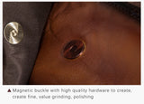 Hot Sell Men Genuine Bull Leather Vintage Coffee Triangle Chest Sling Bag Design Travel Daypack One Shoulder Crossbody Bag XB571