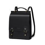 Cnoles Vintage Women's Leather Backpack Casual Shoulder Bag Travel Purse for Girls College School Book Bag
