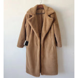 Luxury Faux Rabbit Fur Winter Overcoat