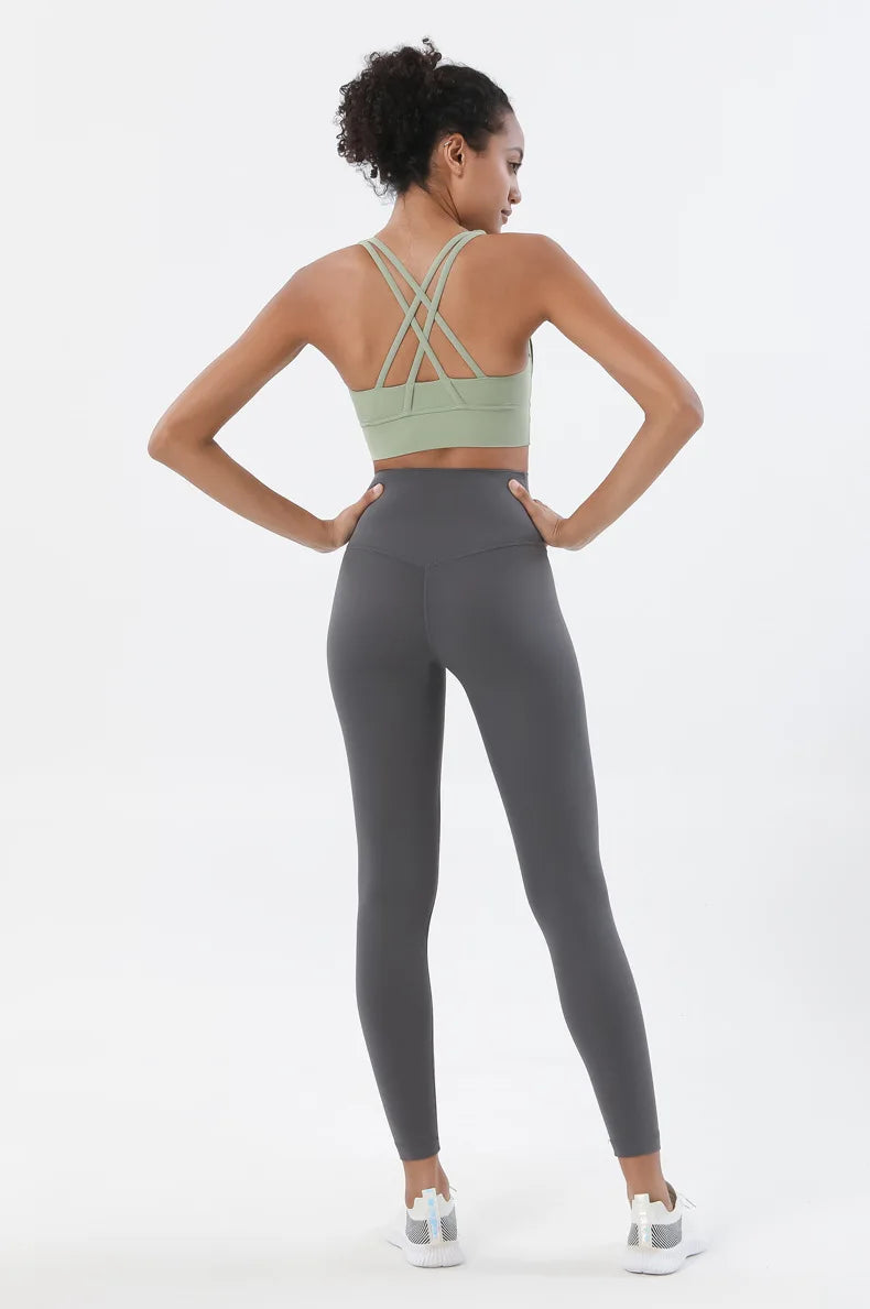 Women's Yoga Set with Sports Bra & High-Waist Leggings