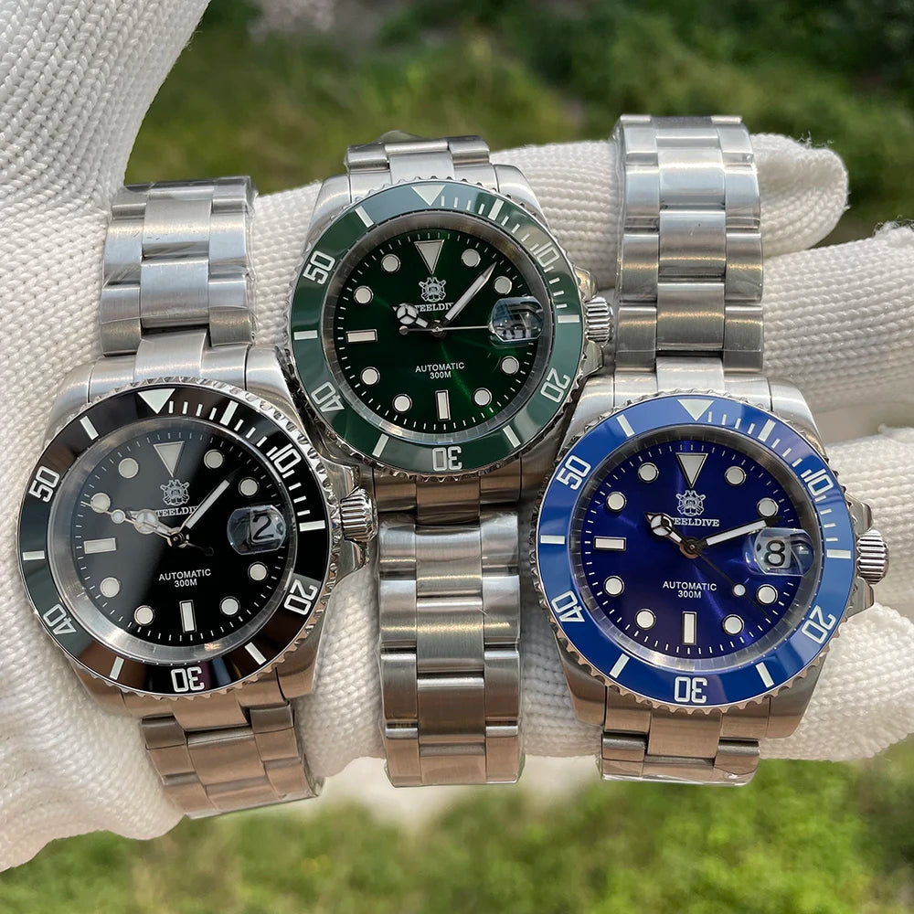 SD1953 Hot Selling Ceramic Bezel 41mm Steeldive 30ATM Water Resistant NH35 Automatic Mens Dive Watch