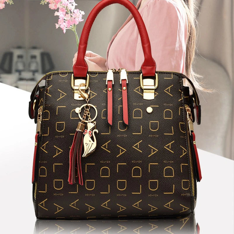 Elegant Tassel PU Leather Tote