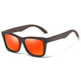 GM Retro Fashion Bamboo Wood Polarized Sunglasses Driving Square Style SunGlasses Male Goggle Cat.3 Women Men Brand Designer