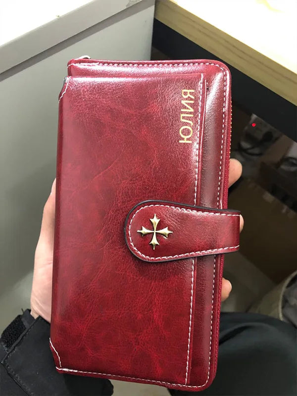 New Women Wallets Fashion Long PU Leather Top Quality Brand Card Holder Classic Female Purse Zipper Wallet For Women