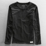 Men's Vintage Bamboo Cotton Long Sleeve Tee