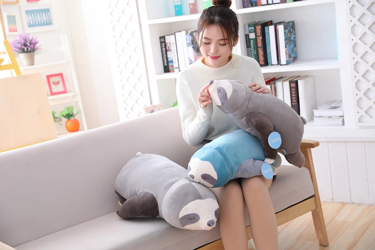 65-100cm Super Soft Stuffed Sloth Toy Plush Cute Sloths Soft Toy Animals Plushie Doll Pillow Birthday Gift